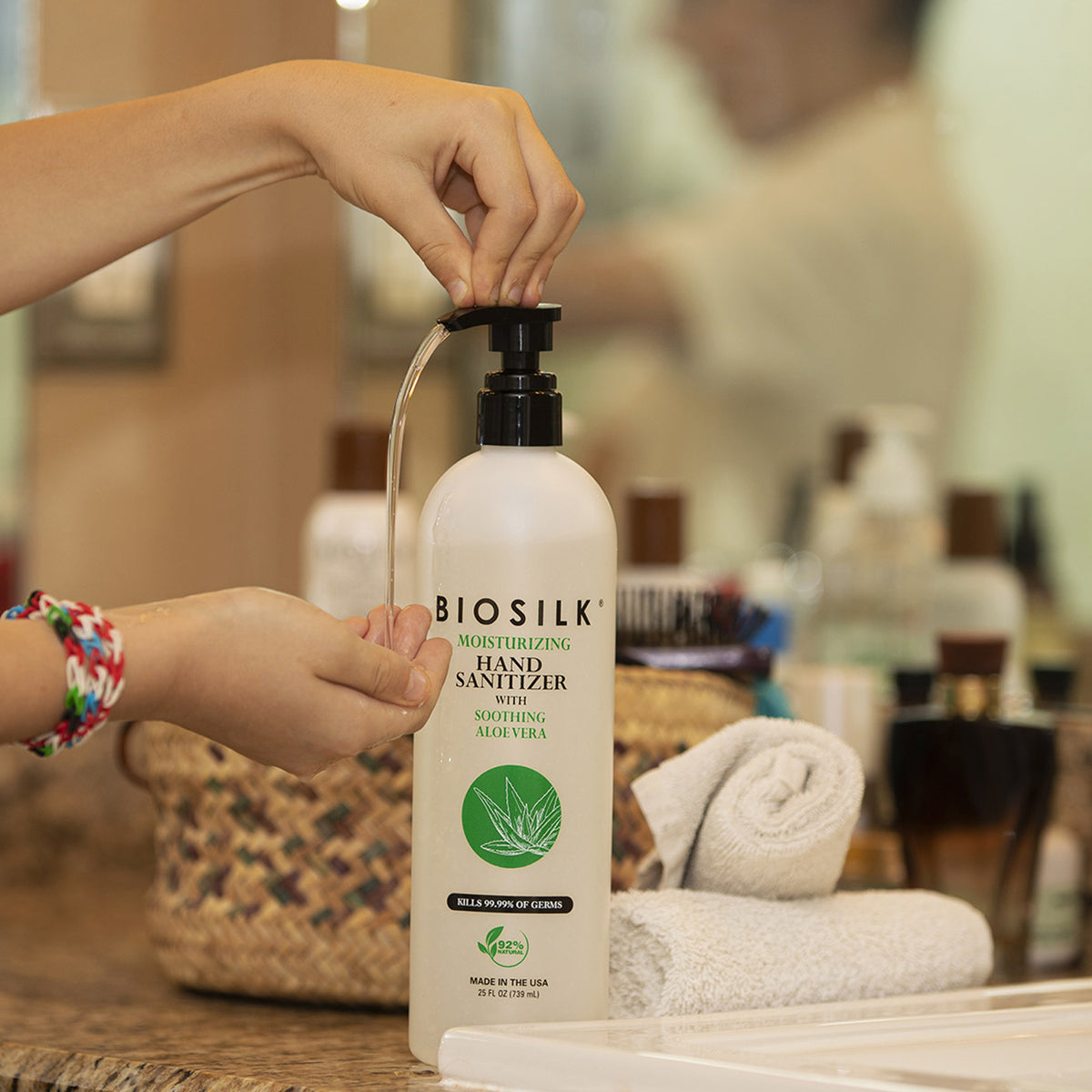 Desinfectante de manos de aloe vera