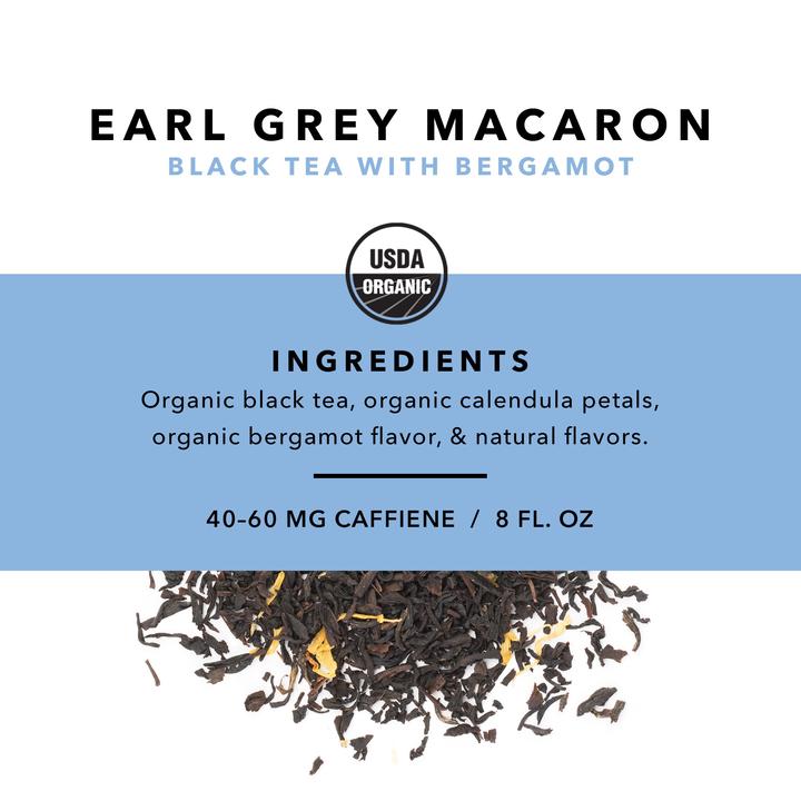 Té de hojas sueltas Earl Grey Macaron