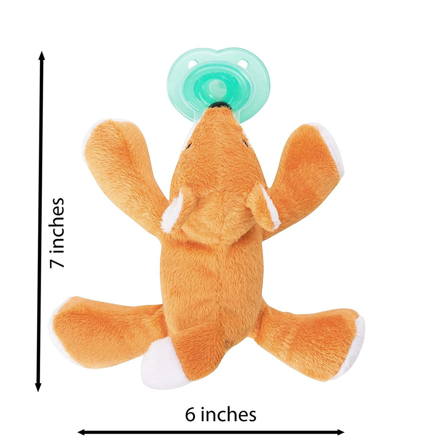 Pacifier Holder and Rattle - Freckles the Fox