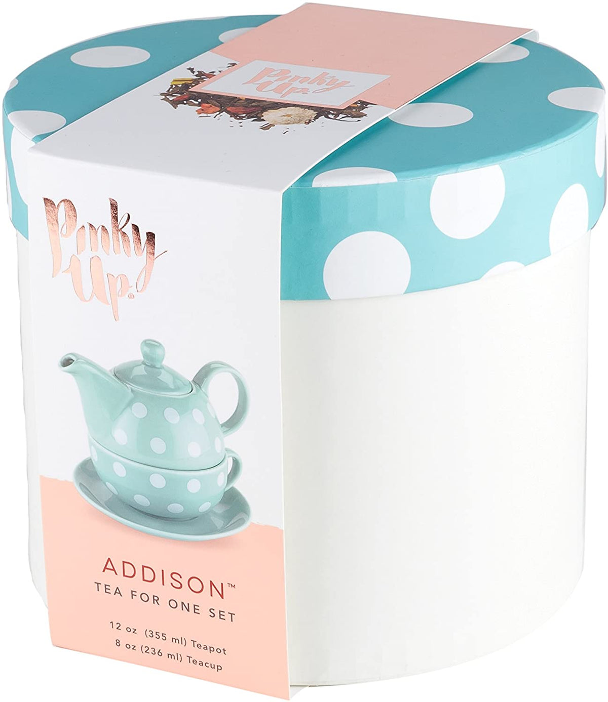 Ensembles de thé pour un à pois bleus Addison