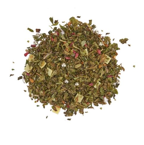 Té de hojas sueltas de macarrón de menta