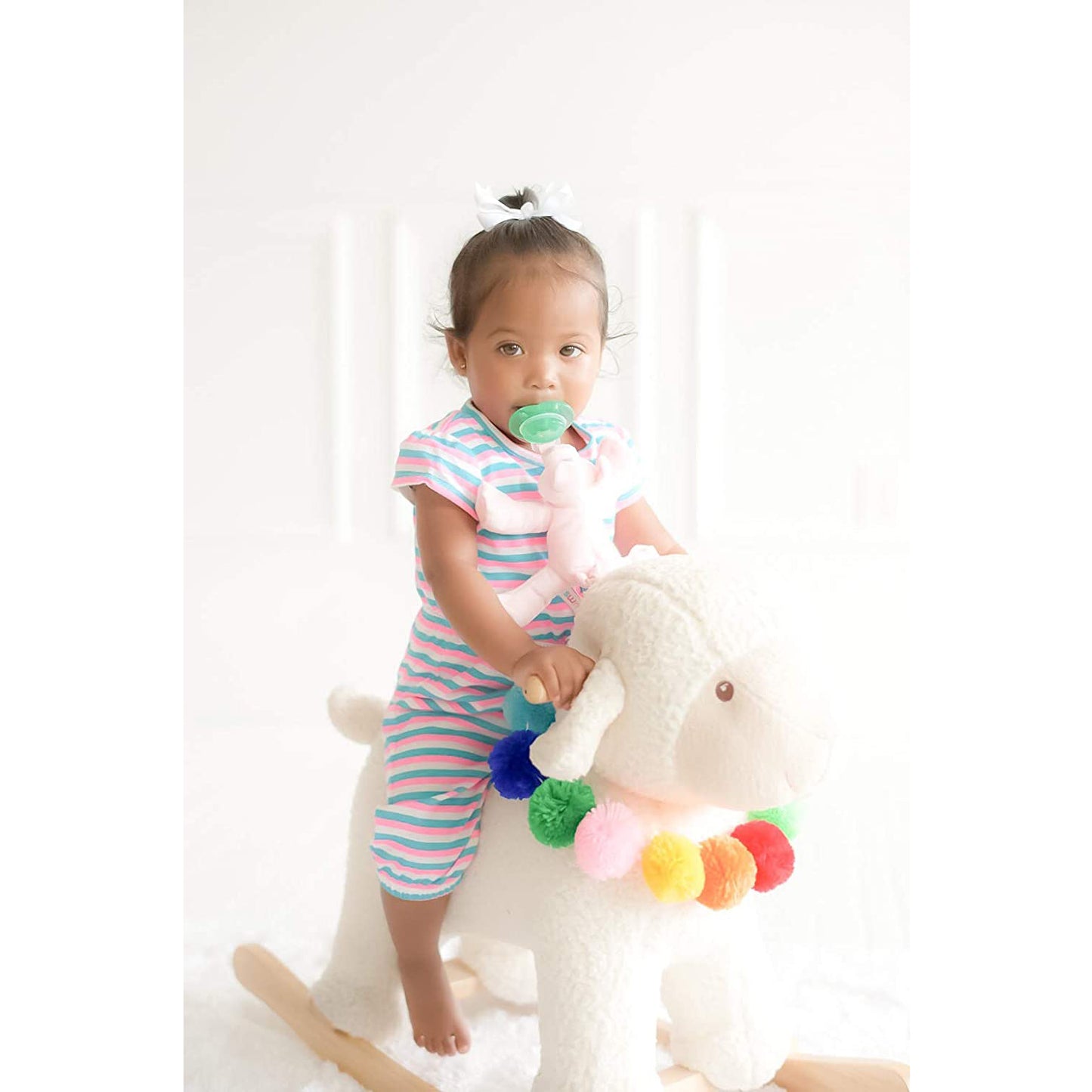 Pacifier Holder and Rattle - Pigi The Pig