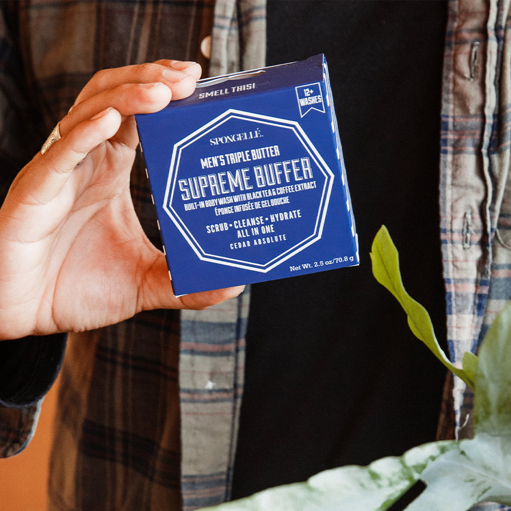 SPONGELLE 12+ Men Supreme Buffer (Cèdre Absolu)