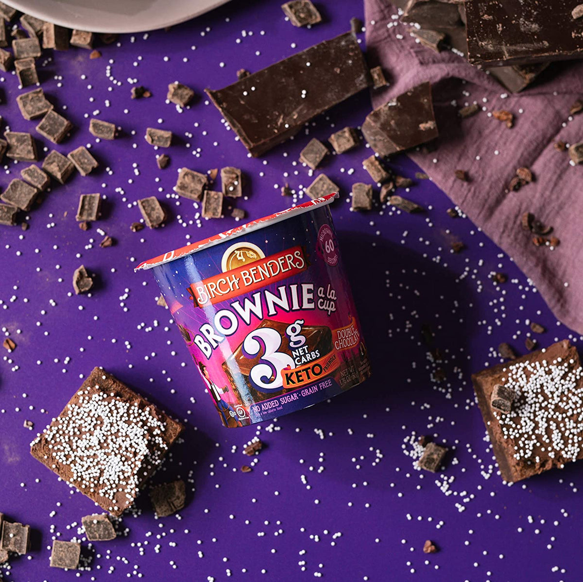 Coupes de brownie double chocolat