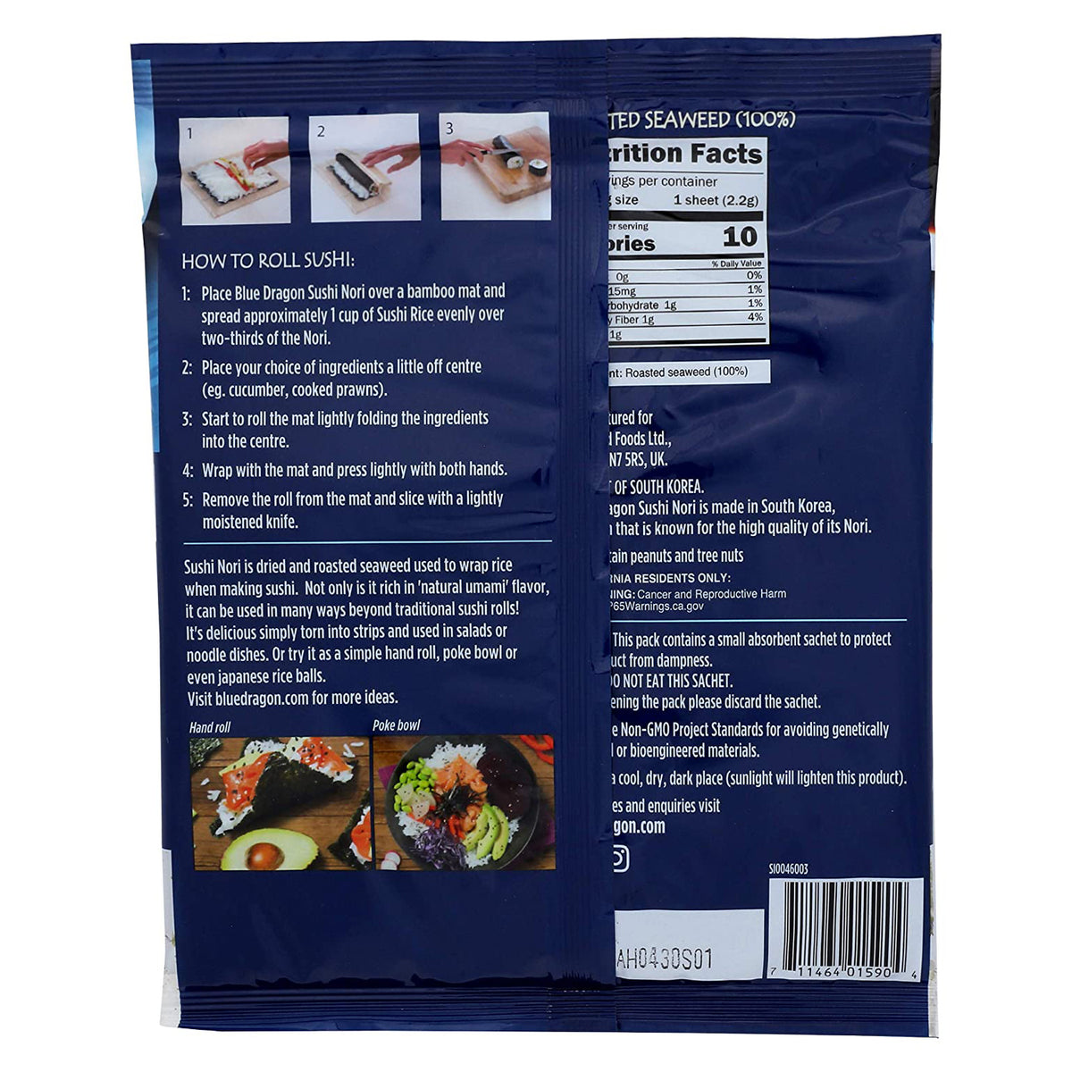 Envoltorio de sushi nori