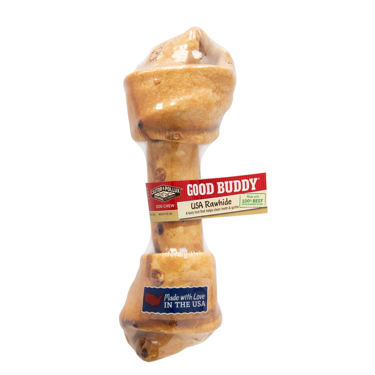 Good Buddy USA Hueso de cuero crudo con sabor natural a pollo