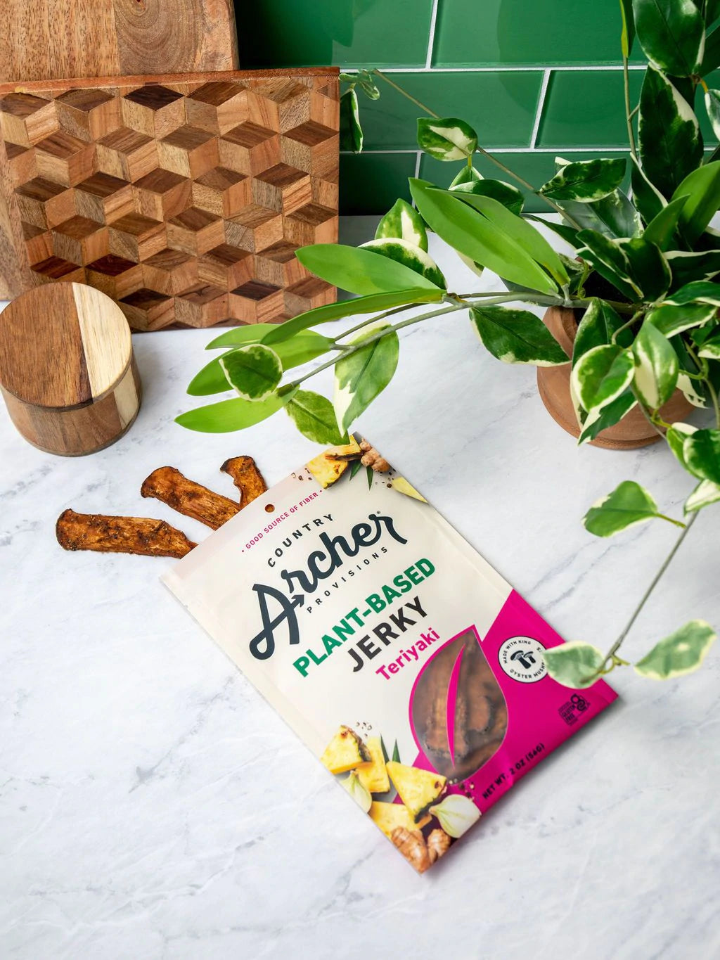 Plant-Based Teriyaki Mushroom Jerky