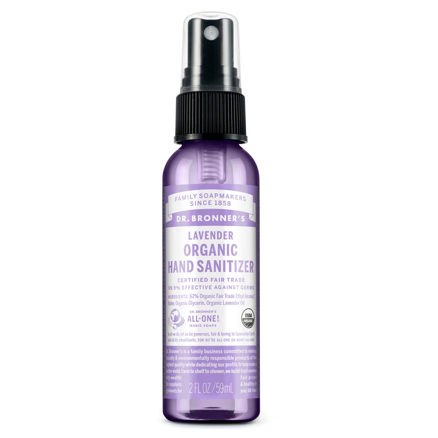 Organic Hand Sanitizer Spray