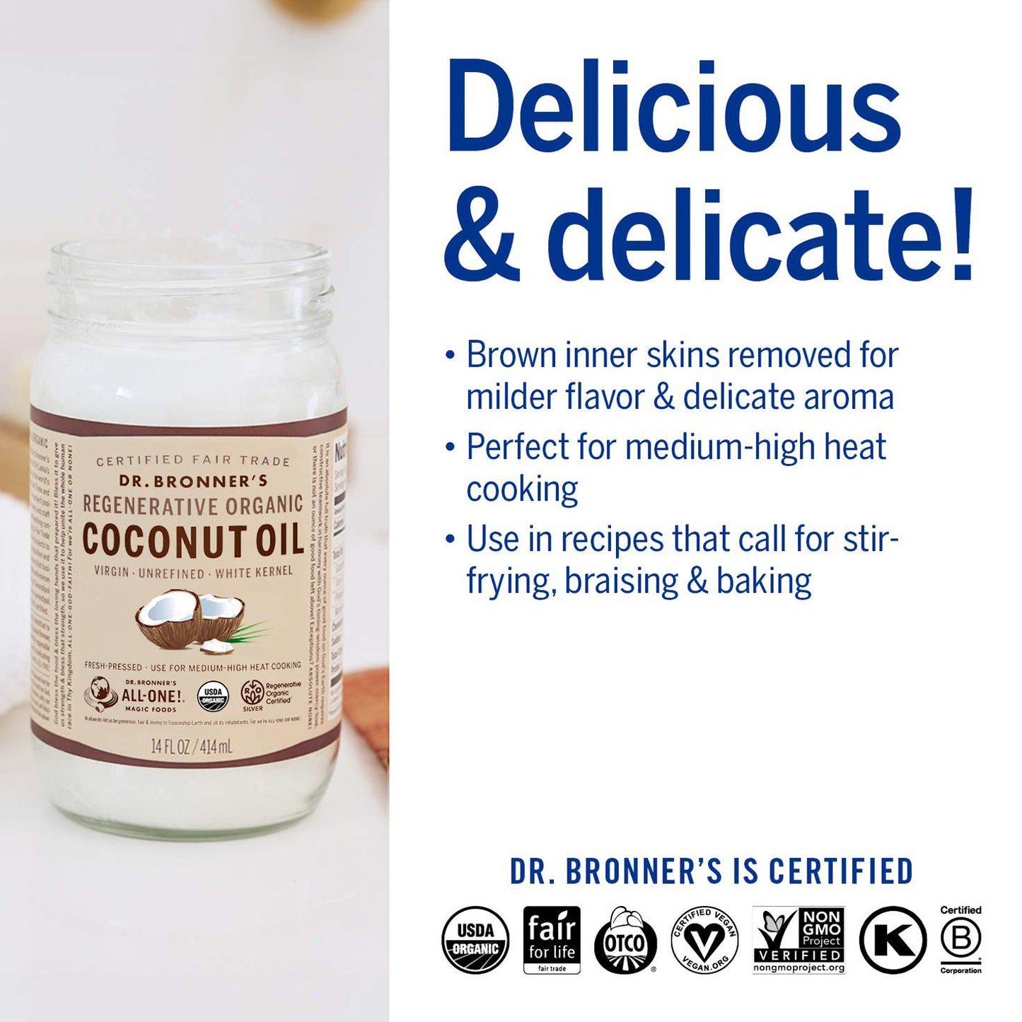 White Kernel Organic Virgin Coconut Oil