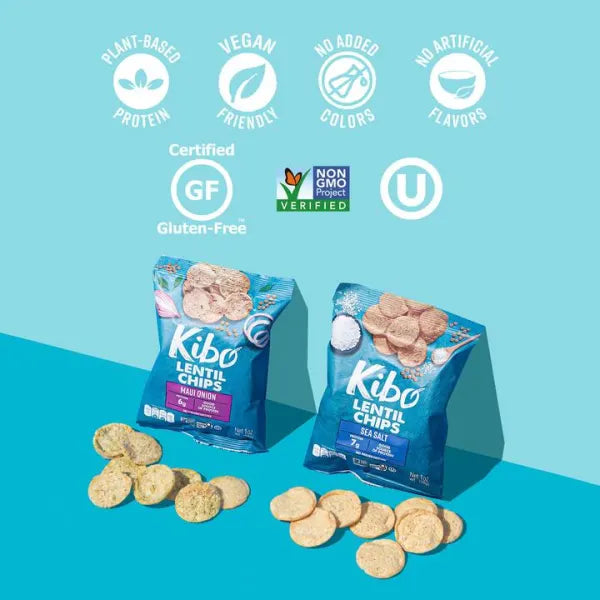 KIBO Lentil Chips Variety Pack 1 Oz