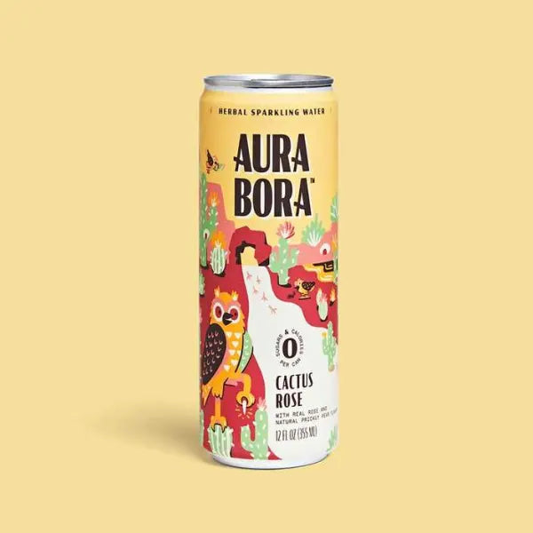 Agua con gas a base de hierbas Aura Bora