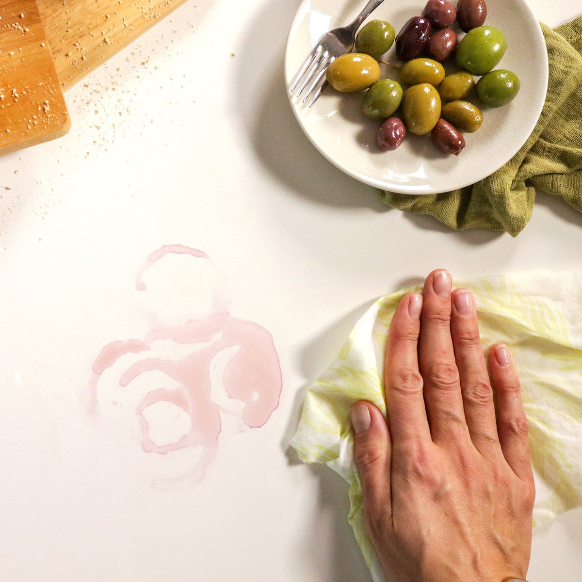 Toallas vegetales reutilizables de hoja resistente