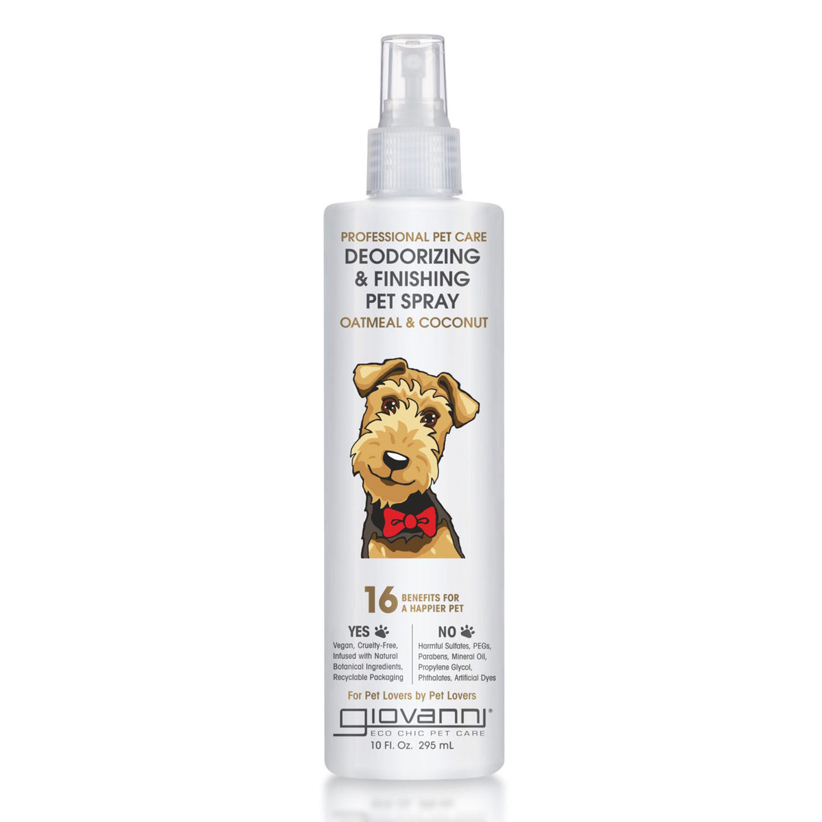 Spray desodorizante y acabado para mascotas