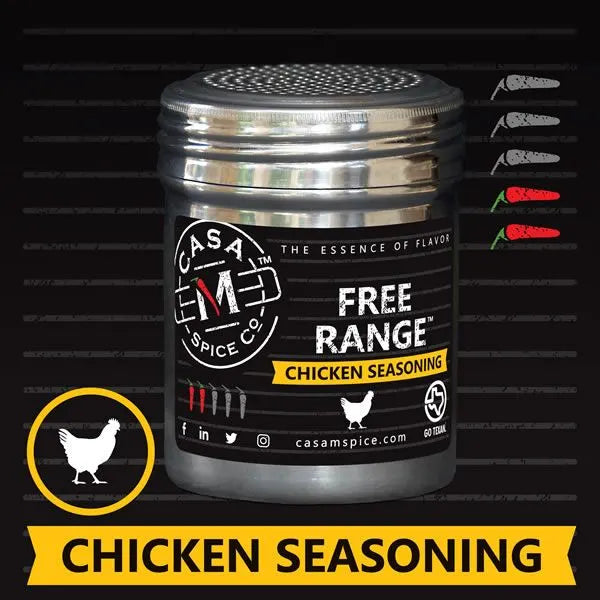 Free Range Chicken Seasoning - Original - 10 oz Stainless Shaker