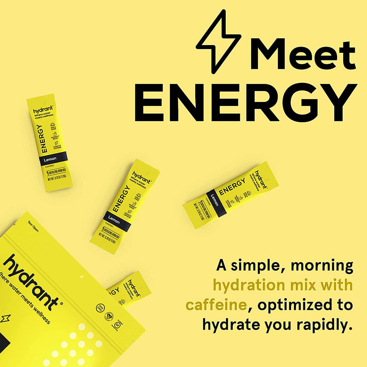 Mezcla de bebida energética de limón