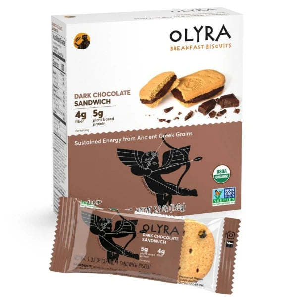 Organic Sandwich Breakfast Biscuits - Dark Chocolate