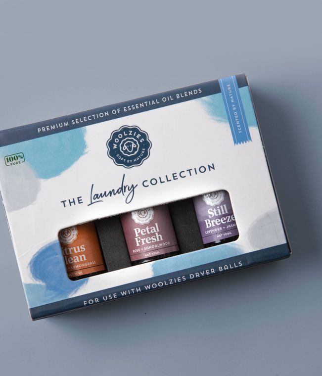 La colección de aceites esenciales para lavandería