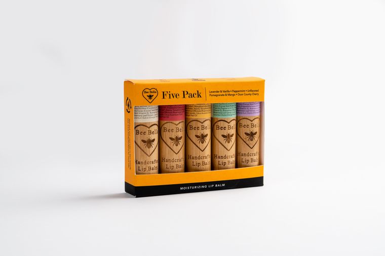 Bee Bella Lip Balm 5 Pack Variety Box