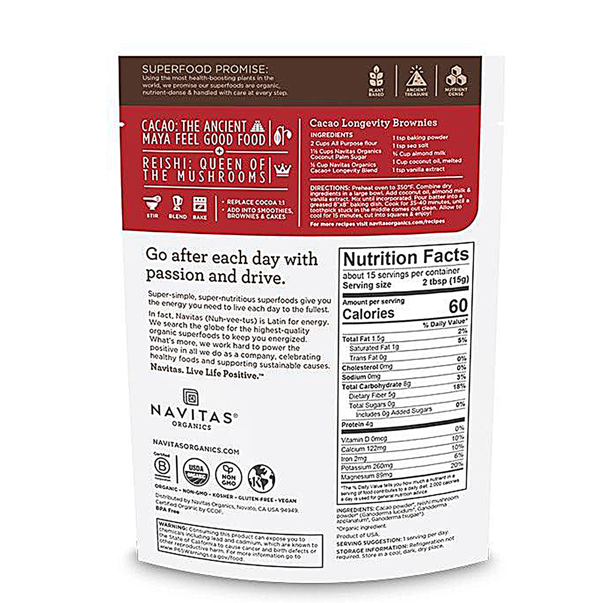 Mezcla Cacao+ Longevidad
