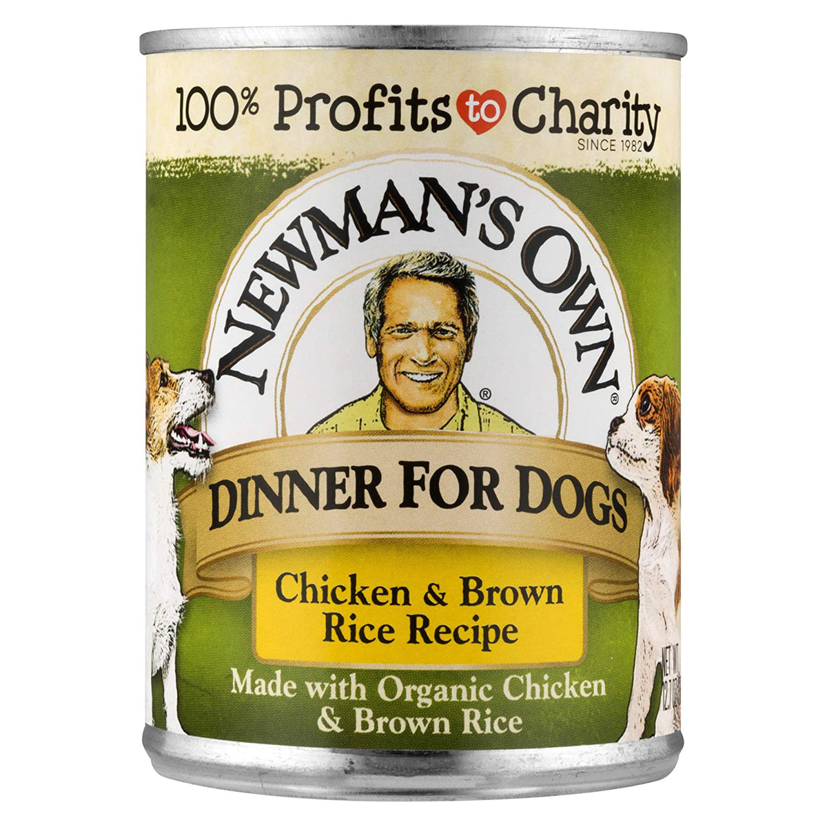 Cena de pollo y arroz integral para perros