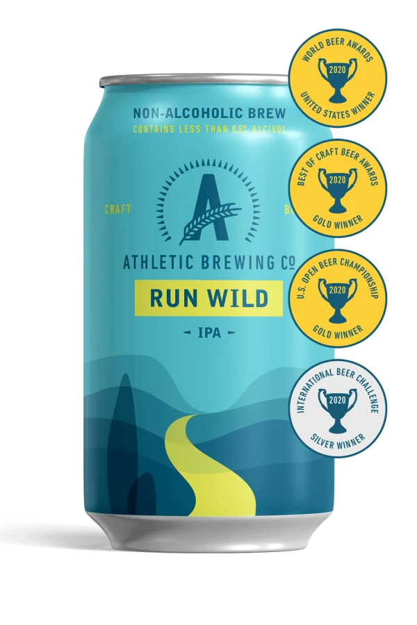 Run Wild IPA (sin alcohol) Estuche de 24 latas
