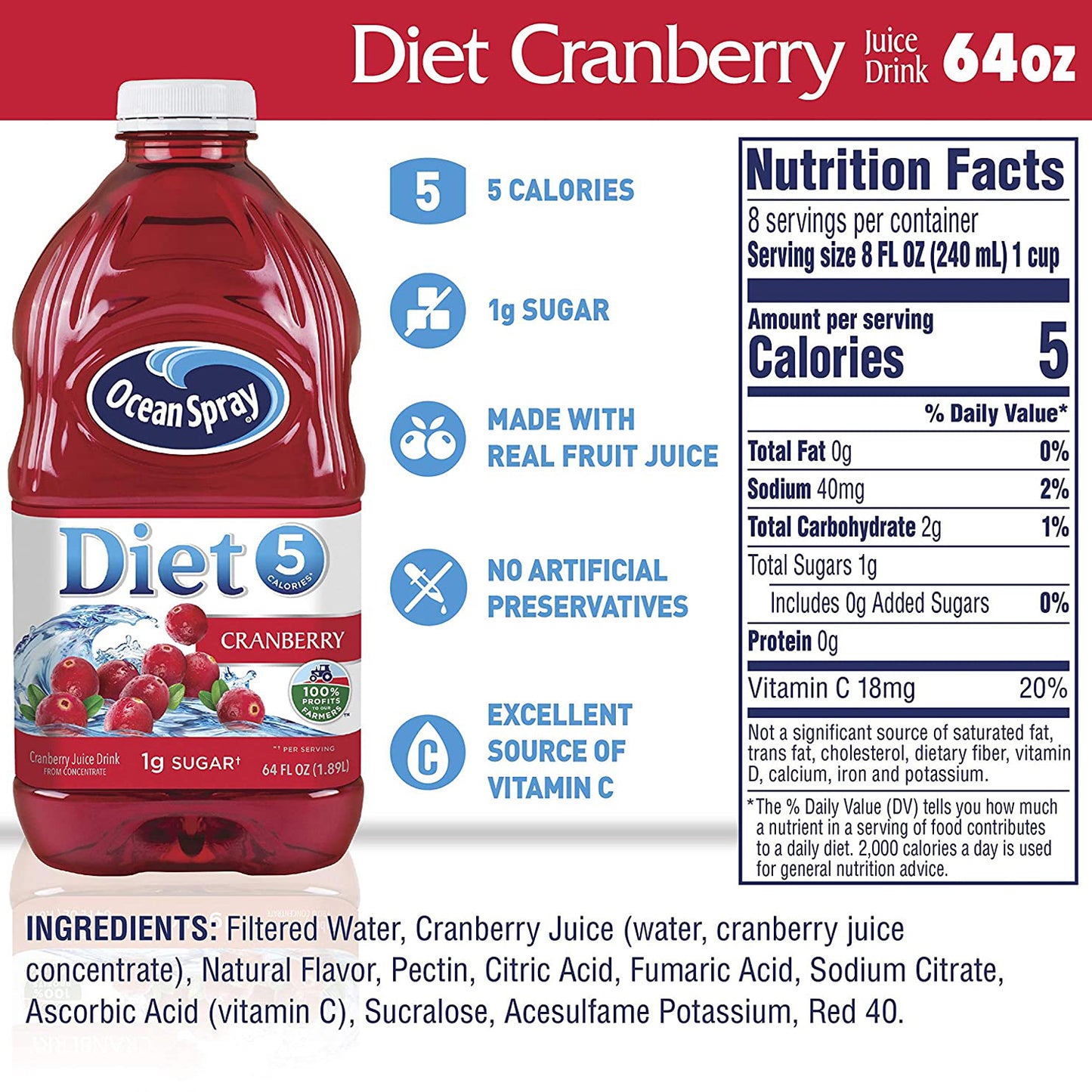 Diet Cranberry Juice Drink