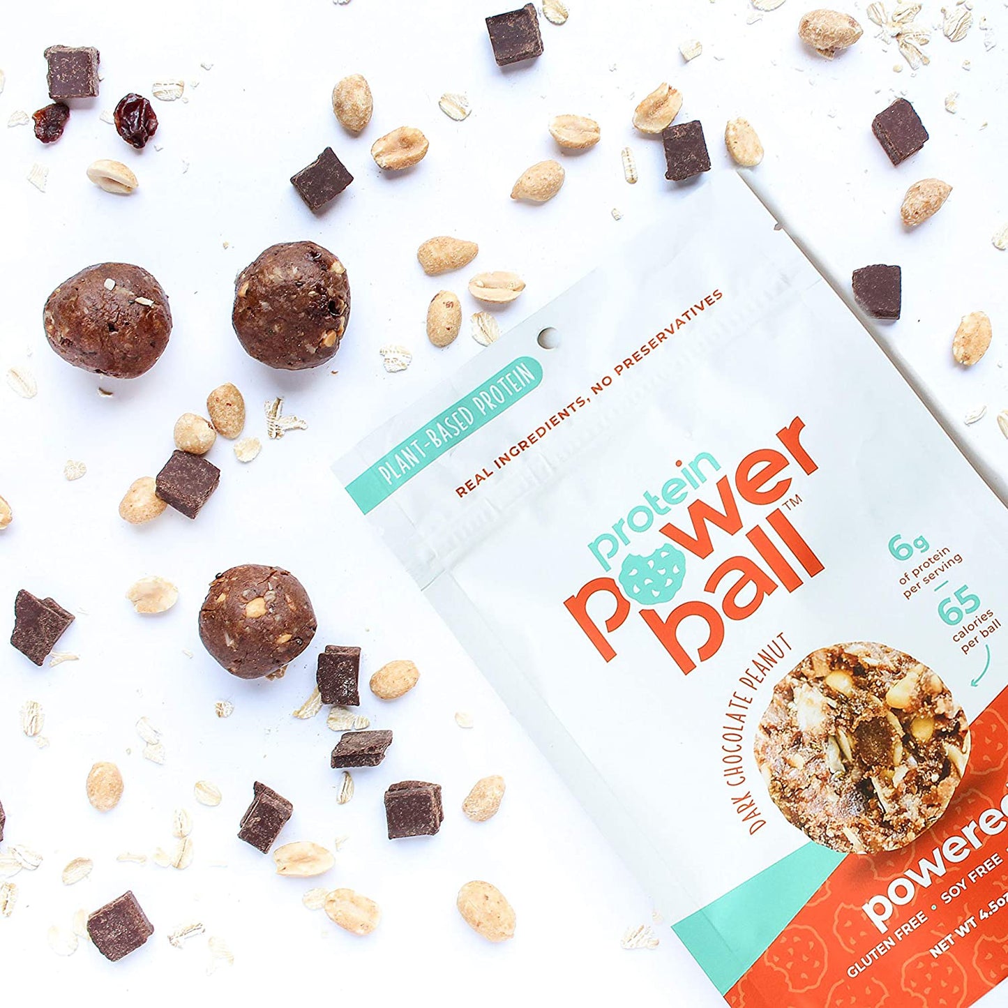 Dark Chocolate Peanut Protein Bites