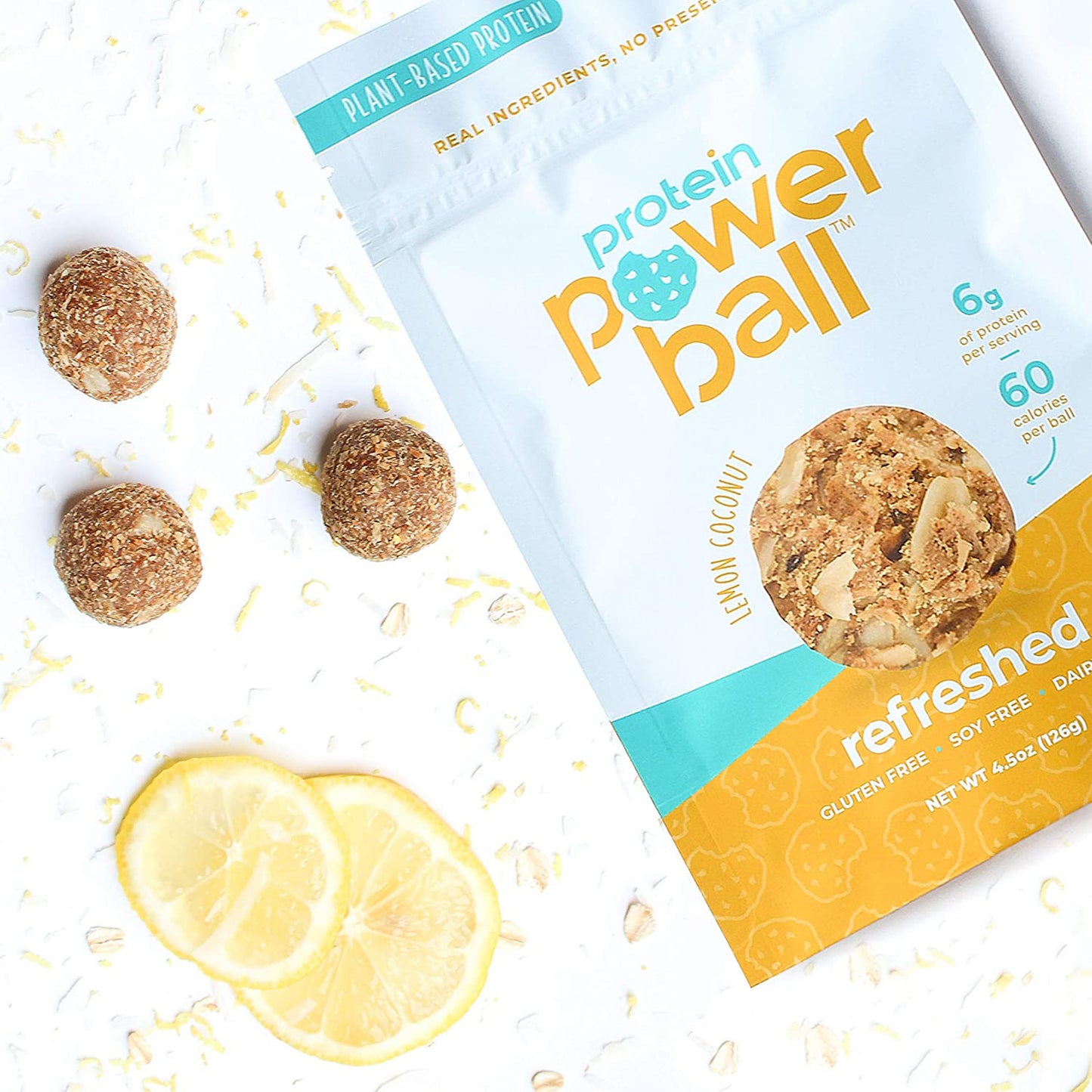 Lemon Coconut Protein Bites