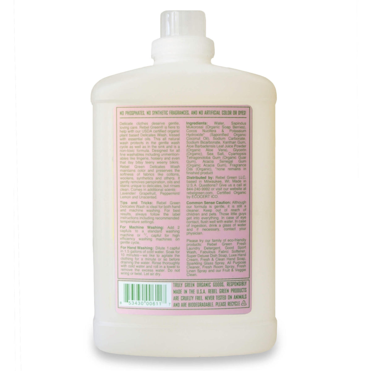 Lavage délicat rose lilas