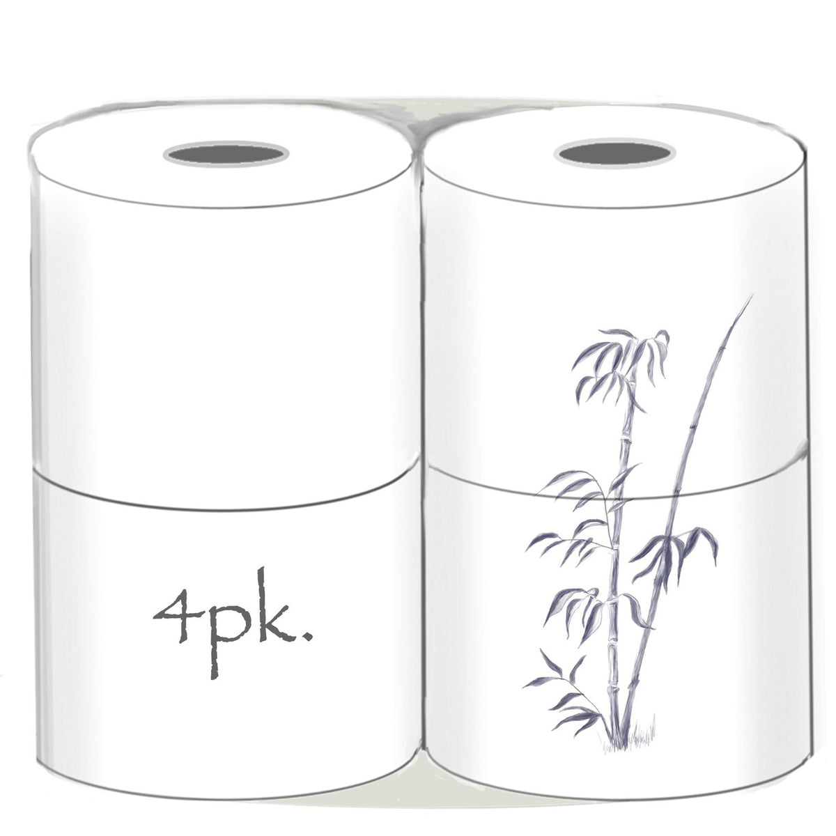 Papel higiénico (papel higiénico) - 4 rollos