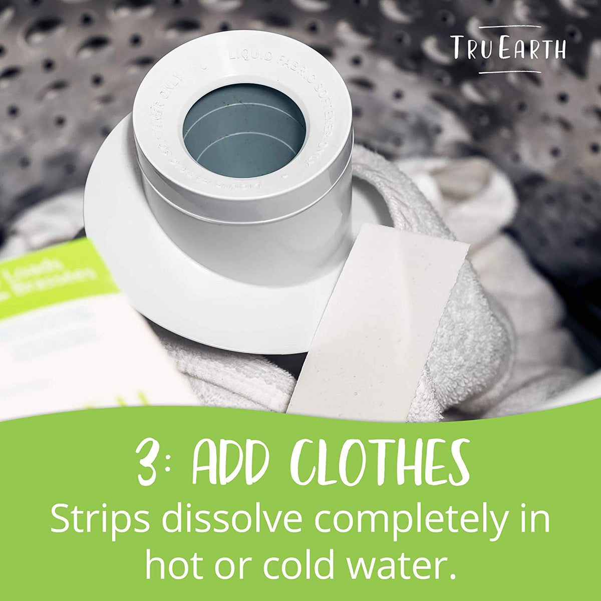 Detergente para ropa con tiras ecológicas