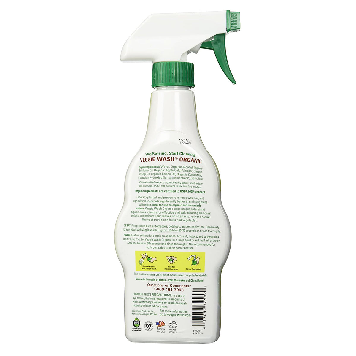 Organic Fruit & Vegetable Wash