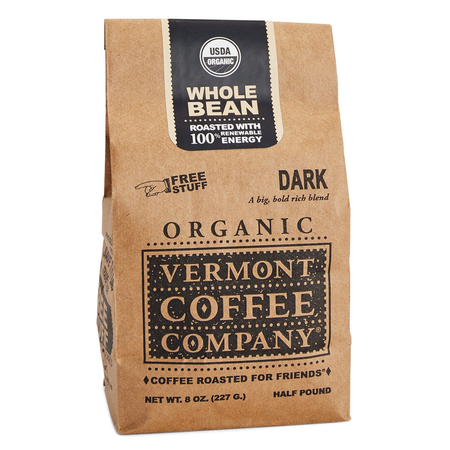 Organic Whole Bean Dark Roast Coffee