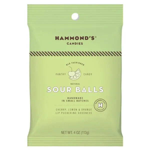 Drop Candy - Natural Sour Ball Assorted, 4oz Bag