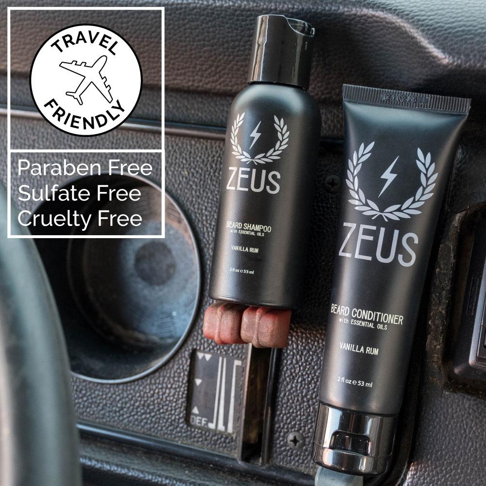 Verbena Lime Travel Beard Wash Set