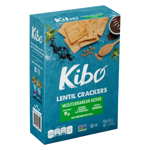 Galletas de lentejas KIBO - 6 oz