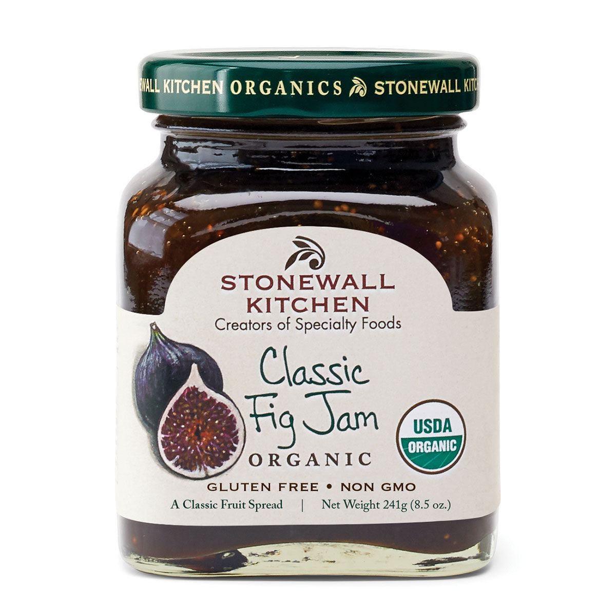 Stonewall Kitchen Classic Fig Jam, certified organic, 8.5 oz jar