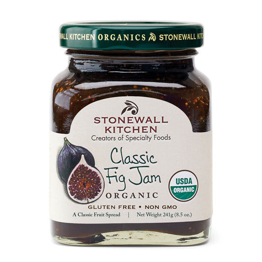 Stonewall Kitchen Classic Fig Jam, certified organic, 8.5 oz jar