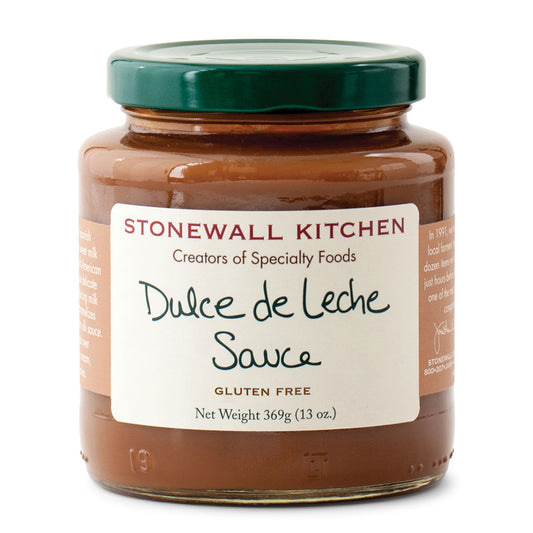 Stonewall Kitchen Dulce De Leche Sauce in a 13 oz glass jar