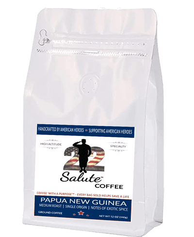 22 Salute Spirits & Coffee Papua New Guine Ground - 12oz