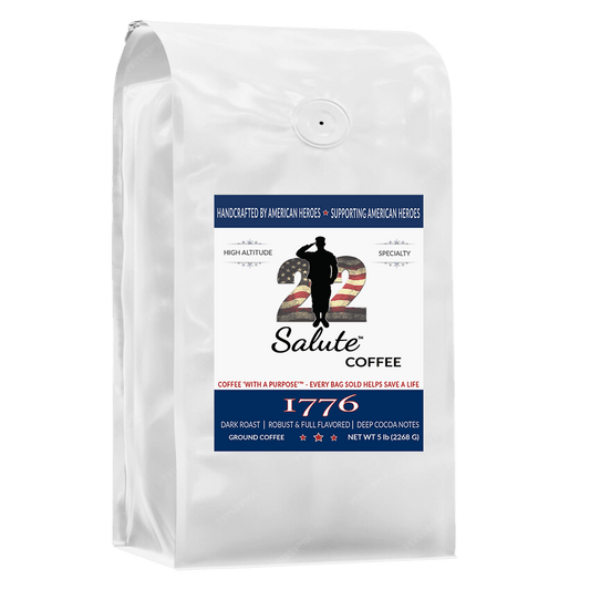 22 Salute Spirits & Coffee 1776 Dark Roast Blend Ground - 5lb