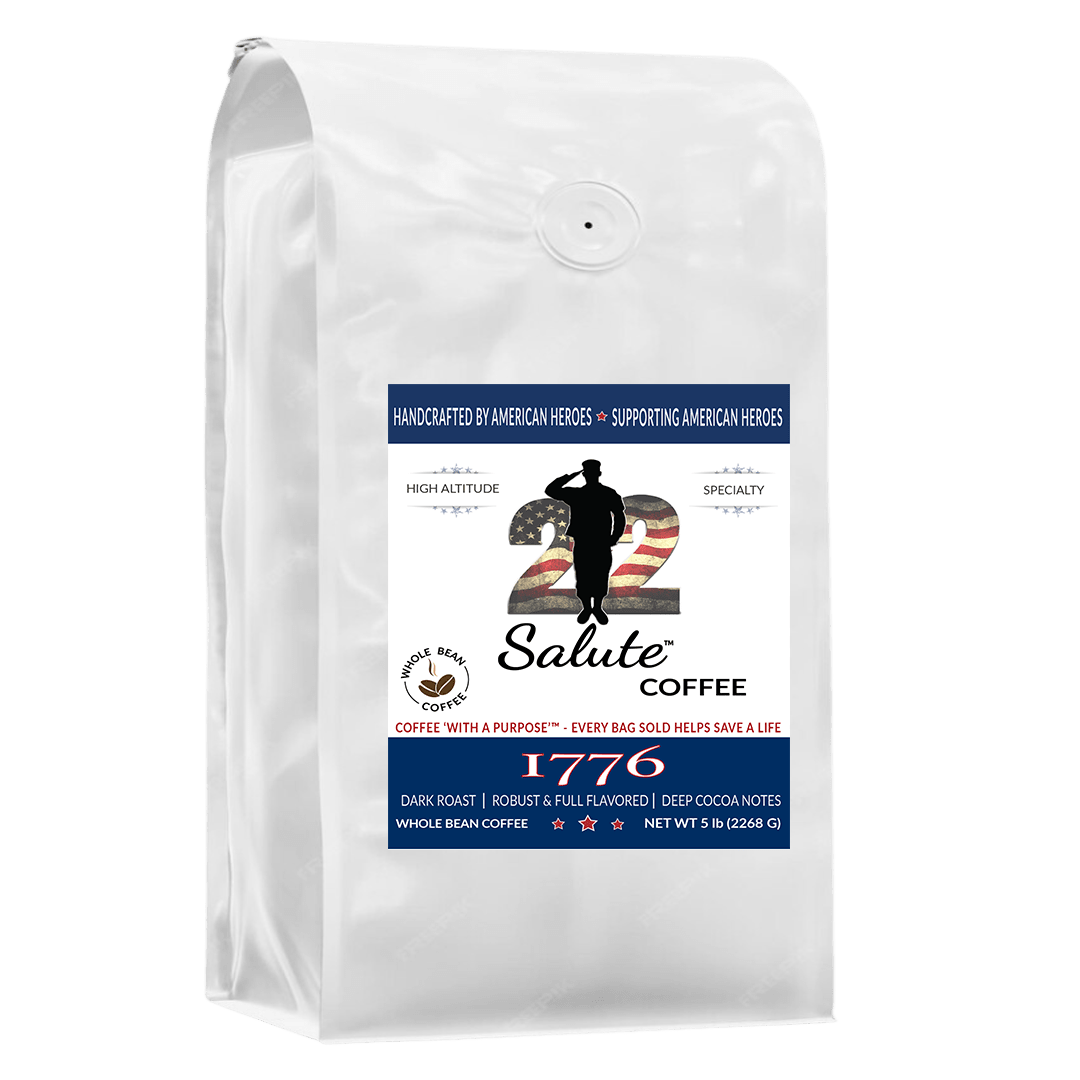 22 Salute Spirits & Coffee 1776 Dark Roast Blend Whole Bean - 5lb