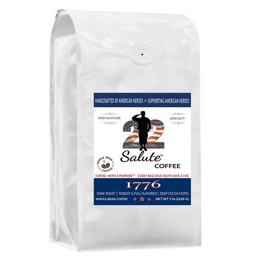 22 Salute Spirits & Coffee 1776 Dark Roast Blend Whole Bean - 5lb