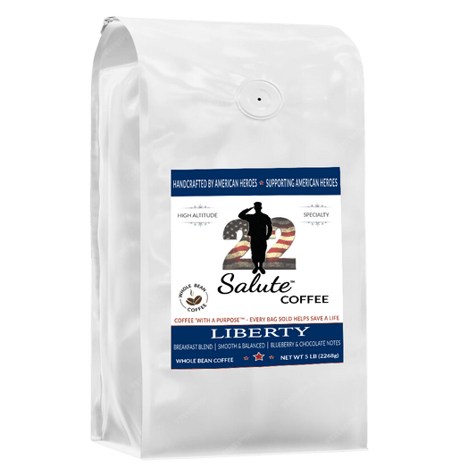 22 Salute Spirits & Coffee Liberty Breakfast Blend Whole Bean - 5lb