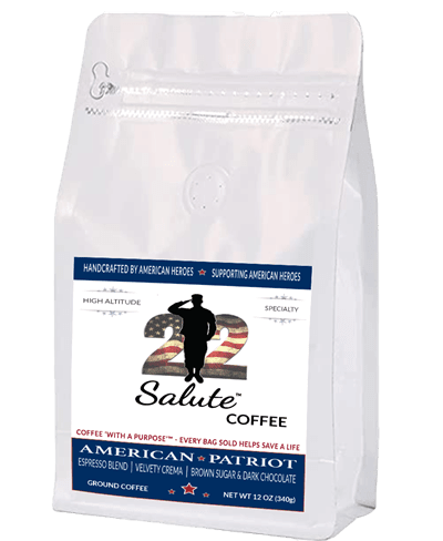 22 Salute Spirits & Coffee American Patriot Espresso Blend Ground - 12oz