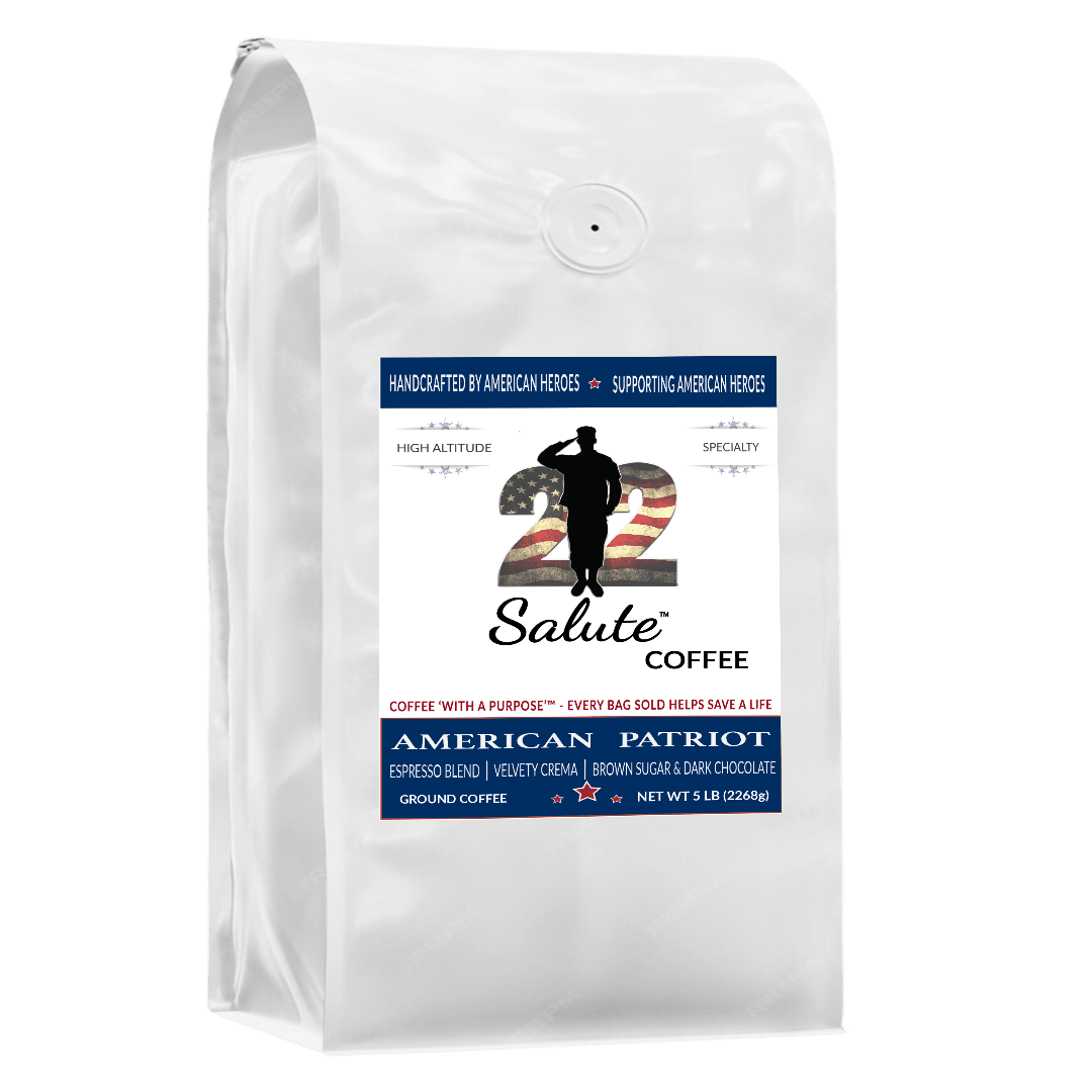22 Salute Spirits & Coffee American Patriot Espresso Blend Ground - 5lb