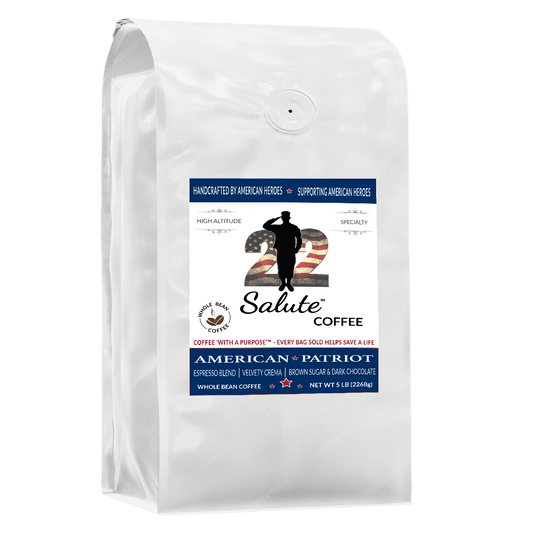 22 Salute Spirits & Coffee American Patriot Espresso Blend Whole Bean - 5lb