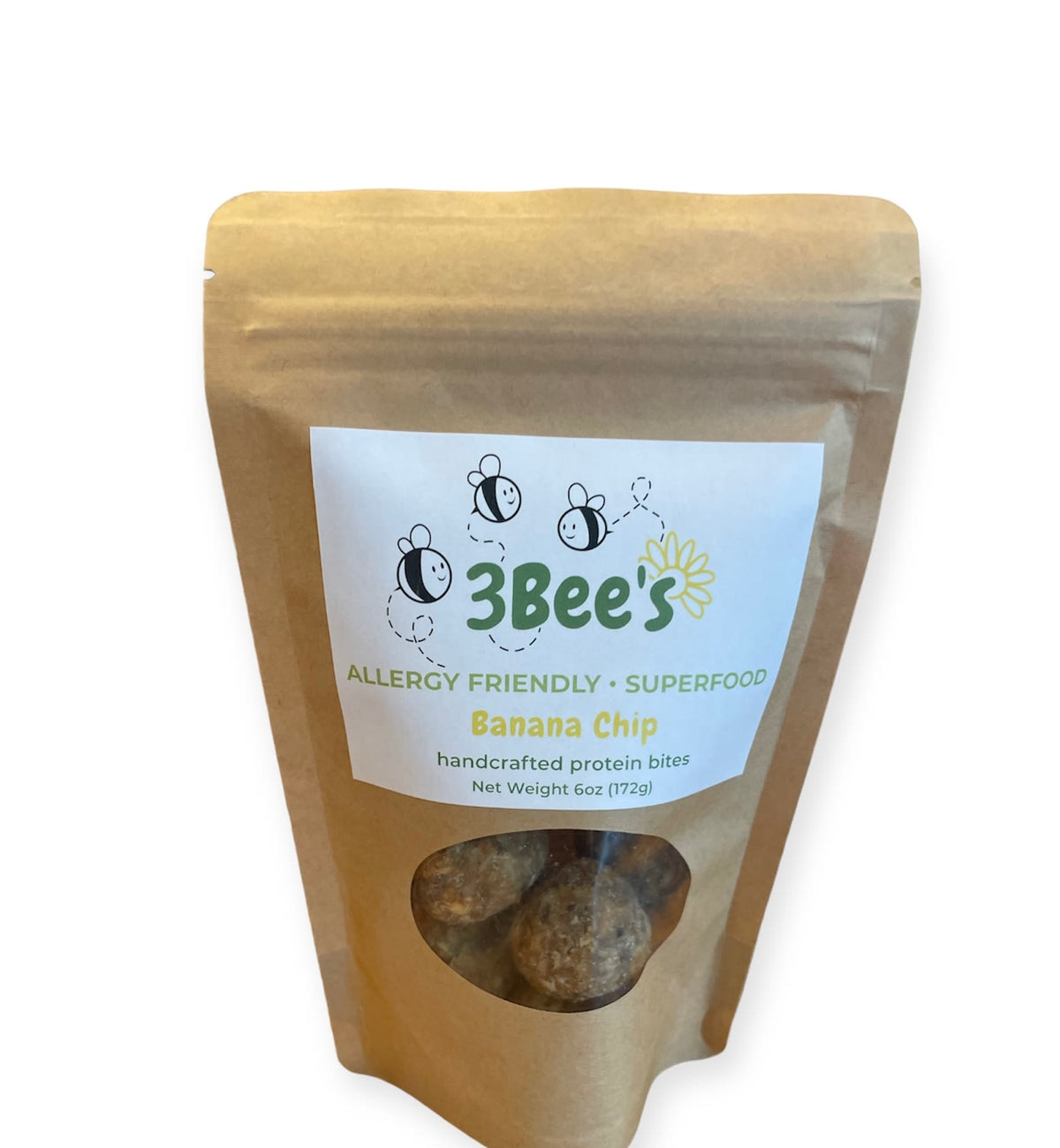 3Bee's Protein Bites 3 Bees Protein Bites | Allergy Friendly Superfood - Banana Chip