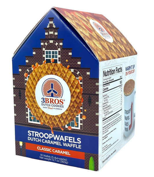 3Bros®Cookies Stroopwafels Collector Canal House Box - Classic Caramel