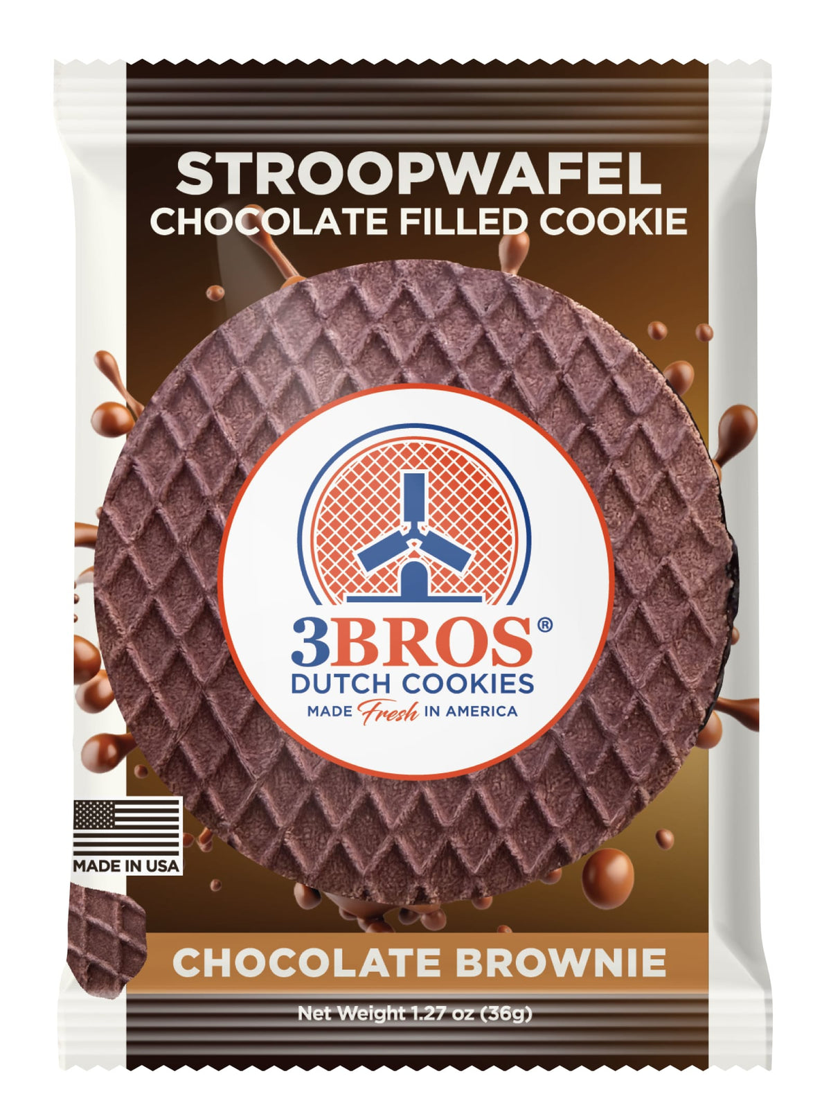 3Bros®Cookies Chocolate Brownie Stroopwafels